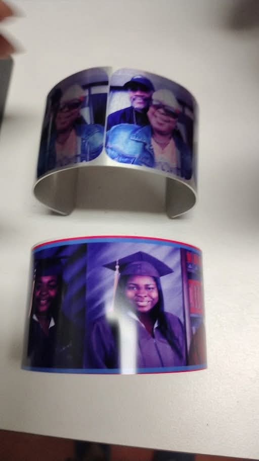 Personalized Photo Cuff Bracelet – Custom Picture Jewelry Gift